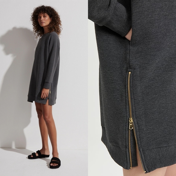 NWT Varley Albret Lounge Sweater Tunic Dress - Picture 2 of 15